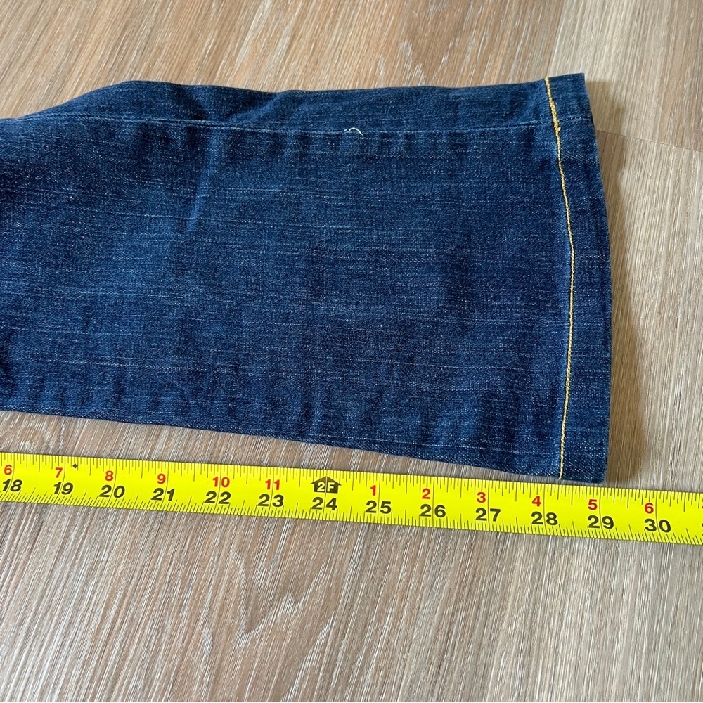 True Religion Flare Jeans Dark Wash Size 29 USA low rise Y2K Bobby women’s - Picture 6 of 9